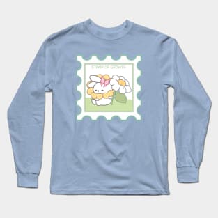 Blossom and Thrive with Loppi Tokki: Stamps of Growth and Flourishing Beauty! Long Sleeve T-Shirt